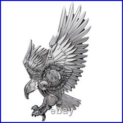 2 Oz Silver Coin 2025 Cameroon Steampunk Allegiance Series Mech Eagle Antiqued