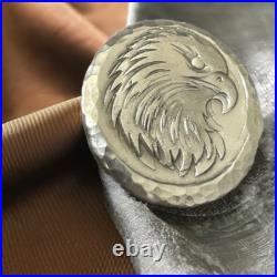 2 troy ounce, solid silver American Eagle round, handmade in Scotland 2 troy ounce, solid silver American Eagle round, handmade in Scotland
