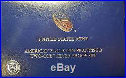 #3113 2012 S US Mint American Eagle Two Coin Silver Proof Set COA