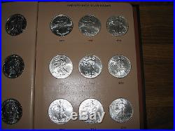 32 Coin Complete Set Silver American Eagle S In Dansco United States Dollars Gem