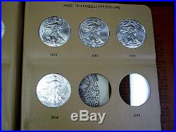 33 Coin Complete Set Silver American Eagle S In Dansco United States Dollars Gem