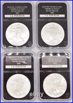 34 x Coin 1oz Silver Uncirculated Slabbed USA American Eagle $1 1 986 2021