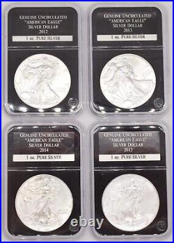 34 x Coin 1oz Silver Uncirculated Slabbed USA American Eagle $1 1 986 2021