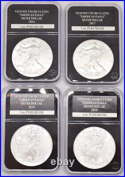 34 x Coin 1oz Silver Uncirculated Slabbed USA American Eagle $1 1 986 2021