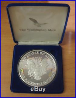 4 One Pound Giant Silver Eagle. 999 Pure Washington Mint Proof Coin 1994 16oz