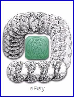 4 Rolls 2016/17 American Silver Eagle Roll (20) Coins CH/GEM BU. 999 Tube