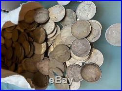5 Rolls 100 Coins $1 CULL 1922-1935 PEACE US Silver Dollars Eagle 90% Bulk Lot