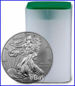 5 Rolls of 20 2013 1 oz Silver American Eagle $1 Coin BU (Tube of 20)