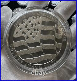 5 oz. 999 Fine Silver Double Eagle Round Strength, Freedom, & Pride In Capsule 5 oz. 999 Fine Silver Double Eagle Round Strength, Freedom, & Pride In Capsule
