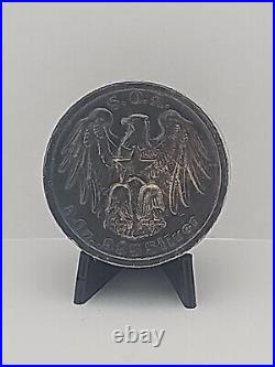 5oz Silver Round. 999 Silver Swiss of America Heraldic Eagle #0448