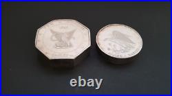 AMERICAN 1969 WALLA WALLA WASH 10oz & 5oz SILVER EAGLES 0.999 FINE SILVER COINS
