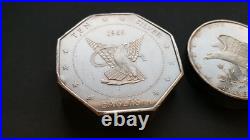 AMERICAN 1969 WALLA WALLA WASH 10oz & 5oz SILVER EAGLES 0.999 FINE SILVER COINS