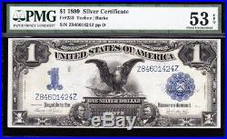 Amazing HIGH GRADE 1899 $1 BLACK EAGLE Silver Cert! PMG 53 EPQ! FREE SHIP! 1424Z