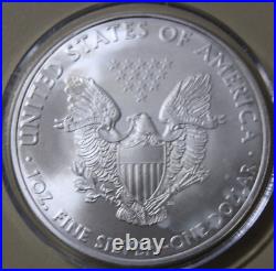 America 1oz 2010 American Silver Eagle ST-BU #F6537Bald Eagle Colored