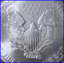 America 1oz 2010 American Silver Eagle ST-BU #F6537Bald Eagle Colored