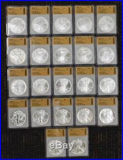 America's Largest AMERICAN EAGLE Silver Dollar Collection 1986-2007 CPS309