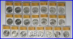 America's Largest AMERICAN EAGLE Silver Dollar Collection 1986-2007 CPS309