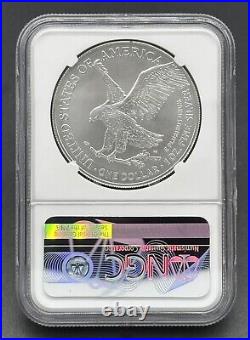 American 2021 (S) $1 Graded Silver Eagle T-2 E-R First Emergency Production MS70