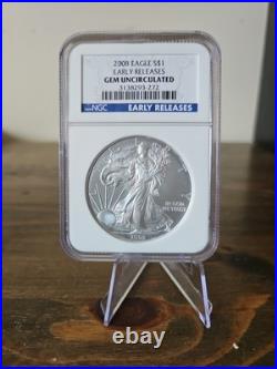 American Eagle 2008 Silver Graded by NGC as Gem Uncirculated Early Releases American Eagle 2008 Silver Graded by NGC as Gem Uncirculated Early Releases