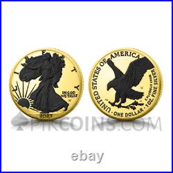 American Eagle Gold & Black Platinum $1oz USA 2023