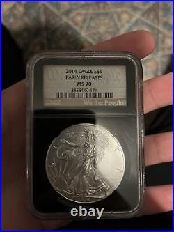 American Eagle Silver 1oz coin (NGC, MS 70, EARLY RELEASE)