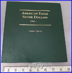 American Eagle Silver Dollars Collection Book 27 Silver Eagle Set