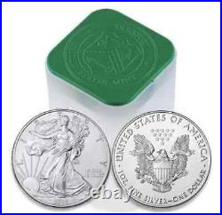 American Silver Eagle 1oz coins 2 Rolls of 40 Coins in Mint Tubes