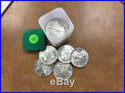 BJSTAMPS 1994 Silver American Eagle BU Uncirculated Roll of 20 in mint tube