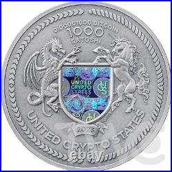 Binary Eagle Binary World 2 oz Silver Coin 0.00001 Bitcoin UCS 2023 Binary Eagle Binary World 2 oz Silver Coin 0.00001 Bitcoin UCS 2023