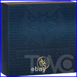Binary Eagle Binary World 2 oz Silver Coin 0.00001 Bitcoin UCS 2023 Binary Eagle Binary World 2 oz Silver Coin 0.00001 Bitcoin UCS 2023