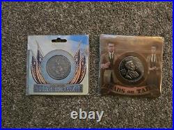 Bioshock Infinite Silver Eagle & Lutece Twins Collectible Coins 1.5 New Rare