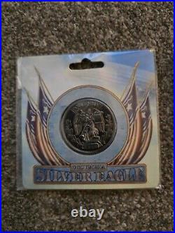 Bioshock Infinite Silver Eagle & Lutece Twins Collectible Coins 1.5 New Rare