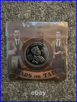 Bioshock Infinite Silver Eagle & Lutece Twins Collectible Coins 1.5 New Rare