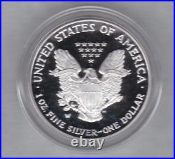 Boxed 2006 W West Point Mint USA Silver Proof One Ounce Eagle $1 Coin Near Mint