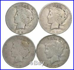 Bulk Lot CULL (20) 1922-1925 Peace Silver $1 Dollar 90% Eagle Collection Roll