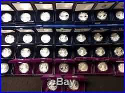 Complete Set Of Proof Silver Eagles 1986-2016 In Original Government Packaging