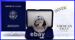 Coin Silver Proof 2002 Liberty Eagle Dollar USA 1oz Coin Boxed + COA