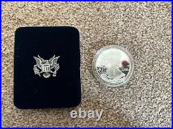 Coin Silver Proof Liberty Eagle Dollar USA 1oz Coin Boxed + COA Year 2005