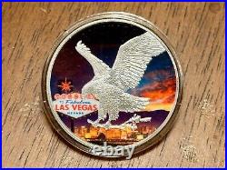 Colorized 2024 American Silver Eagle Las Vegas design In Capsule- 1oz Silver