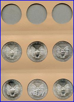 Complete 1986 2018 American Eagle Silver Coin Set & 7181 Dansco Album AR307