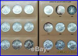 Complete 1986-2019 Silver Eagle Set In Dansco with Slipcase