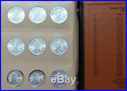 Complete 1986-2019 Silver Eagle Set In Dansco with Slipcase