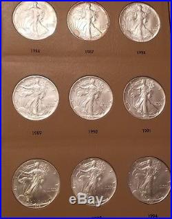 Complete American Silver Eagles Set 1986 2018 All Uncirculated BU ASE 33 Coins