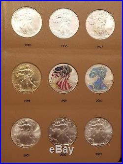 Complete American Silver Eagles Set 1986 2018 All Uncirculated BU ASE 33 Coins