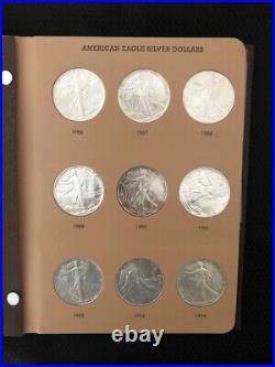 Complete Set Of American Silver Eagles 1986 To 2020 35 Coins Bu Or Better-#4