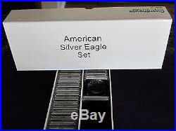 Complete Set of Common Silver Eagles from 1986 2016, Uncirculated (31 Coins)