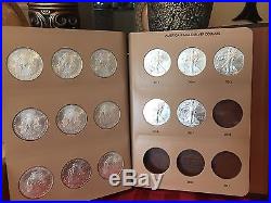 DANSCO ALBUM American Eagles 32 Coins Numbered 1986 TO 2021