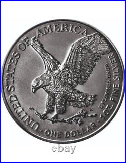 DRAGON OF FIRE American Eagle 1 Oz Silver Coin 1$ USA 2024