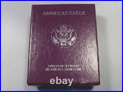 Deep Cameo Proof 1991-S Silver American Eagle PCGS PR69 DCAM with Box & COA. #12
