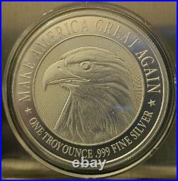 Donald Trump Make America Great Again 1 oz. 999 silver coin eagle 2016 Campaign